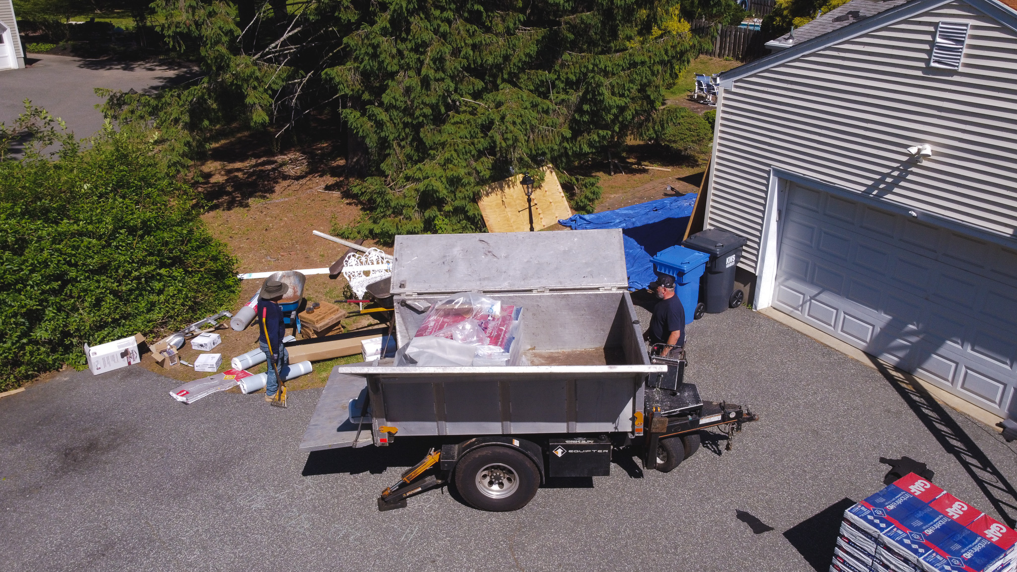Residential roof repair gallery