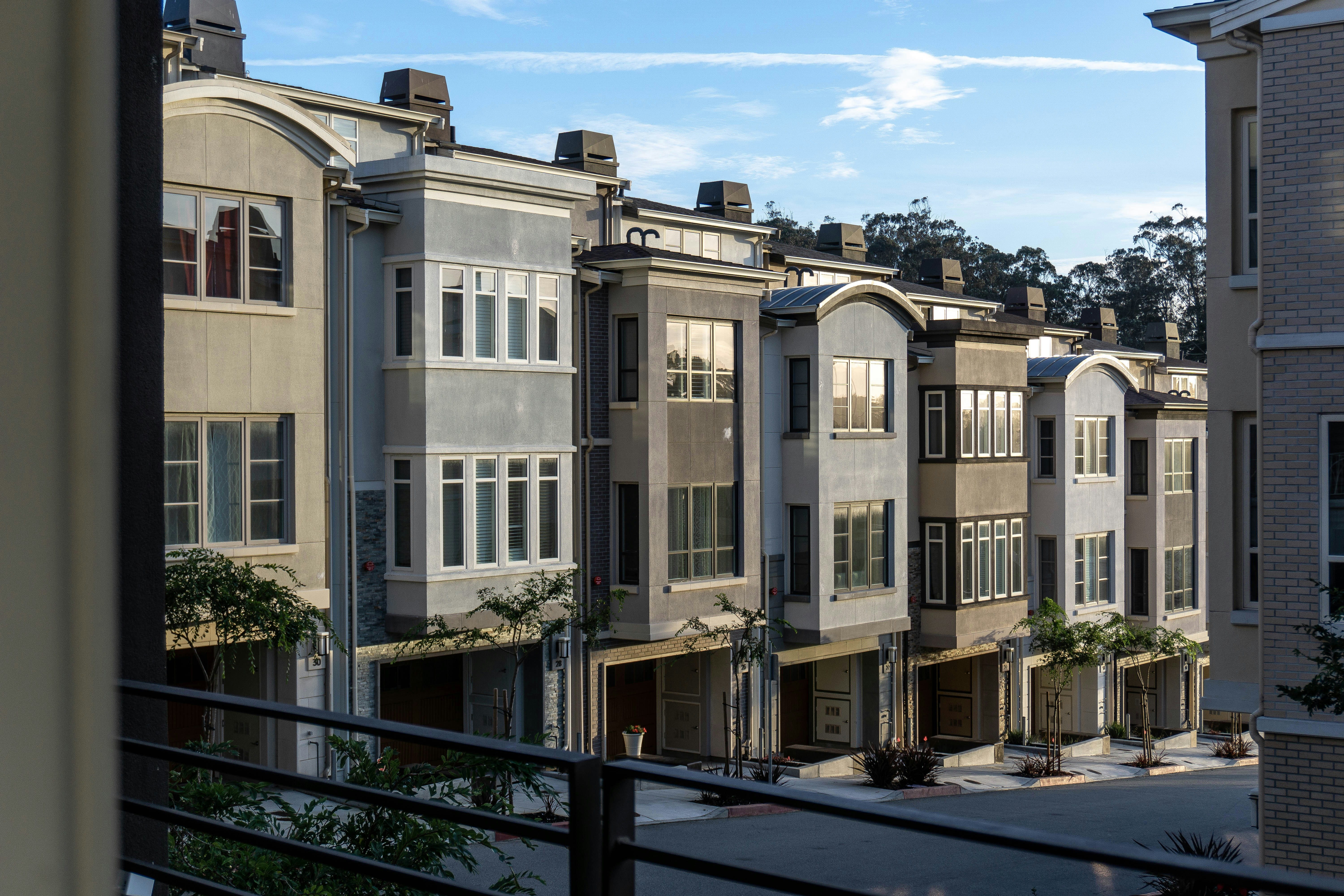 Townhome community exterior